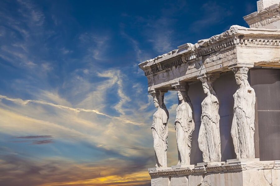 Athens: Acropolis Ticket & Optional Self-Guided Audio Tours - Erechtheion and the Porch of Maidens, plus Herodes Atticus from above