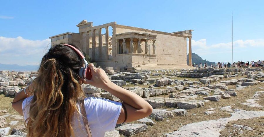 Athens: Acropolis Ticket with Multilingual Audio Guide - The phone audio setup: Acropolis Classic, offline maps, and two tours