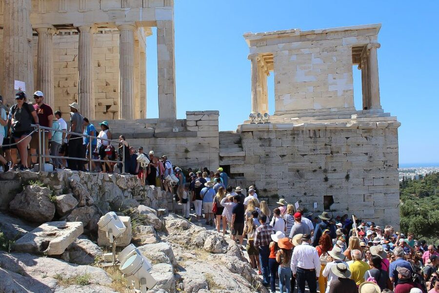 Athens: Acropolis Ticket with Multilingual Audio Guide - Propylaea first: statues, structure, and learning how to look