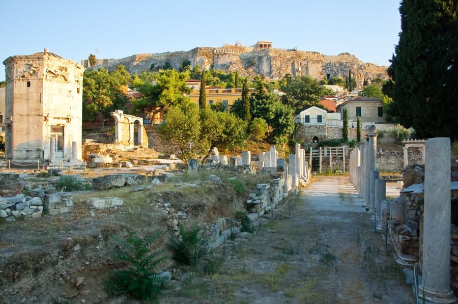 Athens: Roman Agora E-Ticket and Audio Guide - Fountain house, Vespasianae, and shops: seeing daily life, not just icons