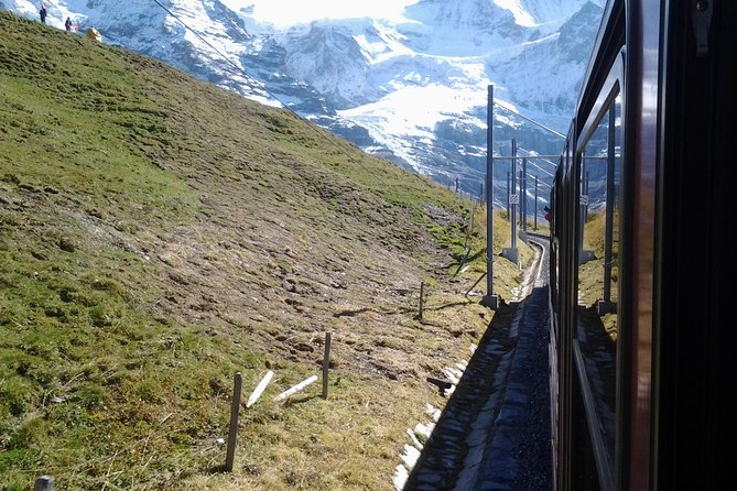 Attraction Ticket: Jungfraujoch Top of Europe self-guided trip - Changing to the cogwheel train: the final approach matters