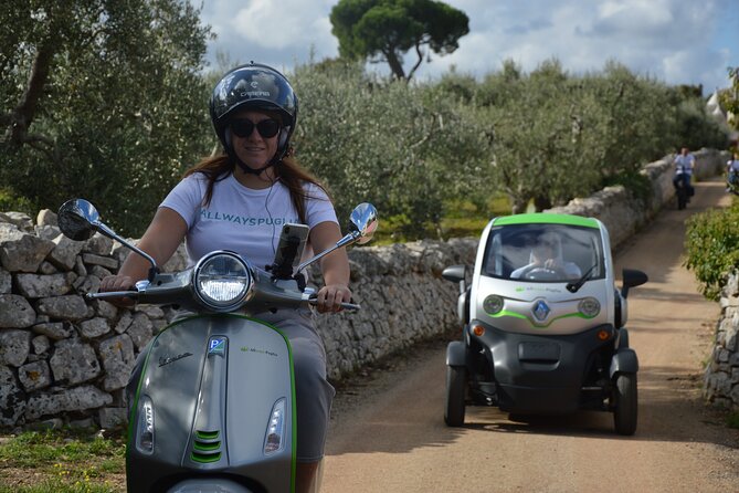 Audio Tour Alberobello with Bee Calessino/ e-Vespa /Fiat Mickey Mouse - What makes this tour work: audio plus a fun vehicle