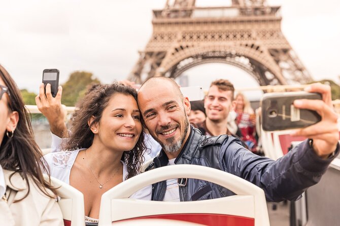 Audio tour + Hop-On-Hop-Off Bus Tour - Stop-by-stop: Eiffel Tower viewpoints and the best photo angles