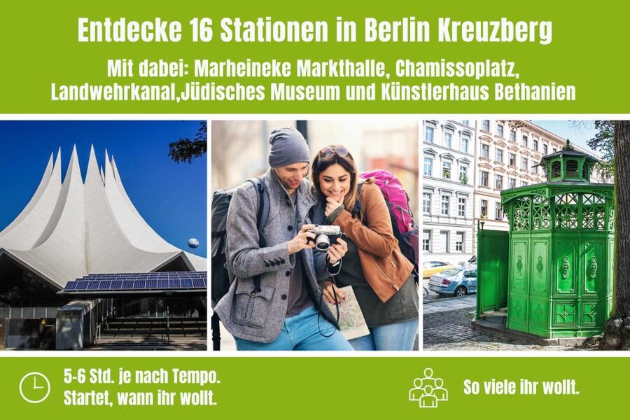 Berlin Kreuzberg: Scavenger Hunt Self-Guided Tour - Stopping near Mehringdamm: Viktoriapark and a viewpoint payoff