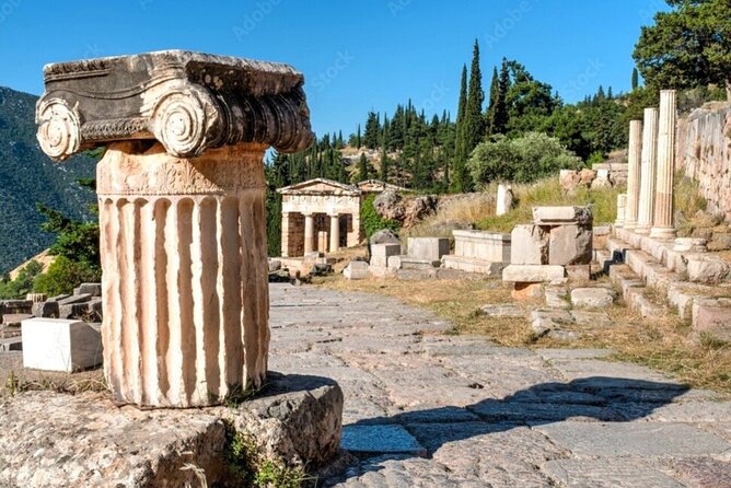 Delphi: Self-guided Audiovisual Tour with 3D Representations - Stop 2: Treasury of the Athenians and Why Politics Shows Up in Stone