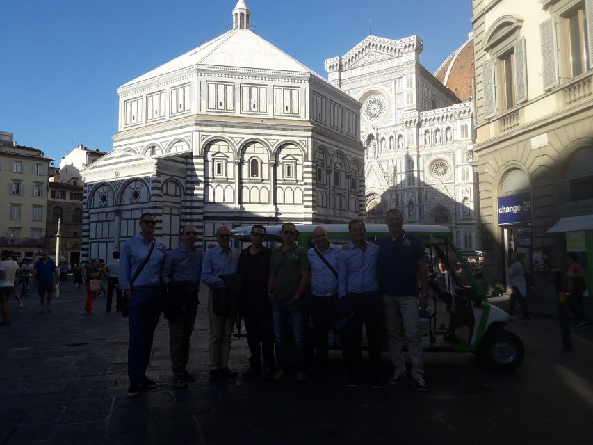 Florence: Eco-Friendly Golf Cart City Tour with Audio Guide - What’s included: cart, driver, and audio guide