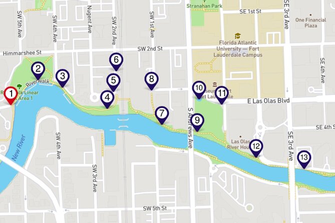 Fort Lauderdale Riverwalk Self-guided Audio Walking Tour - How the audio works: Wi‑Fi download, GPS tracking, and phone setup