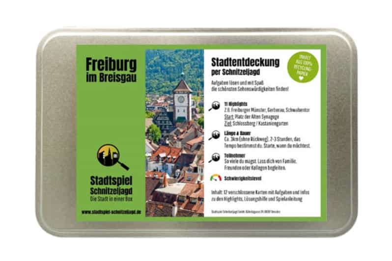 Freiburg im Breisgau: Scavenger Hunt Self-Guided Tour - Price and value for a group of up to 10