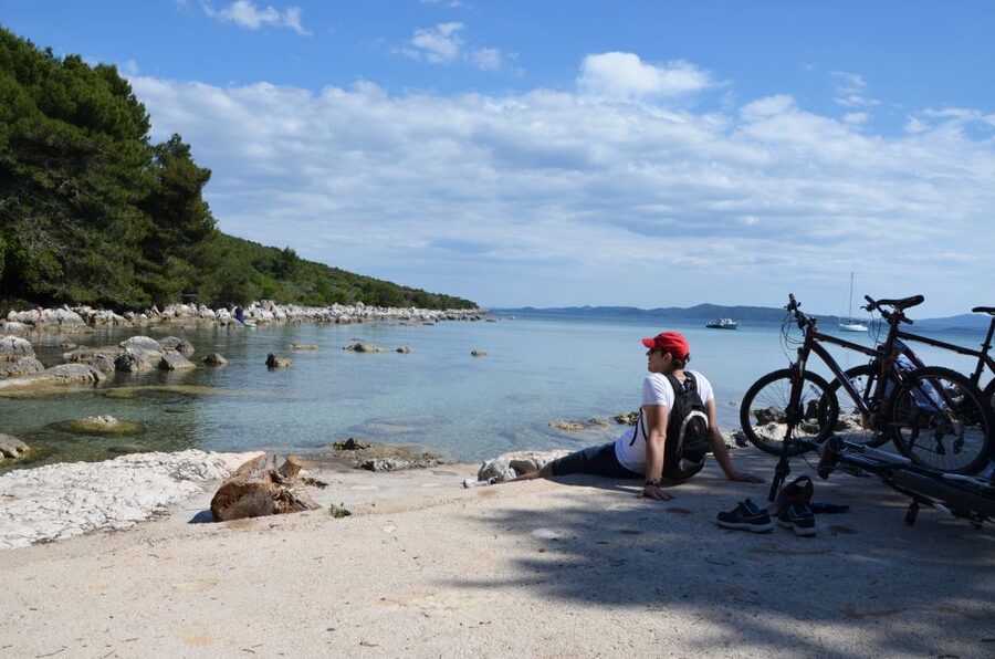 From Zadar: Full-Day Ugljan Self-Guided Bike Tour - St. Michael’s Fortress viewpoint: the panorama that makes the pedals worth it