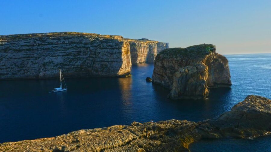 Gozo Day Pass Ferry and Hop-on Hop-off buses with audio Tour - Route 2 (Blue) From Victoria to Marsalforn, Ġgantija Temples, Ramla, and Nadur