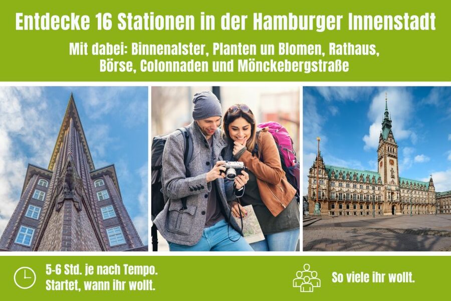 Hamburg City: Scavenger Hunt Self-Guided Tour - Jungfernstieg, Alsterhaus, and the colonnades: turning waterfront sights into answers