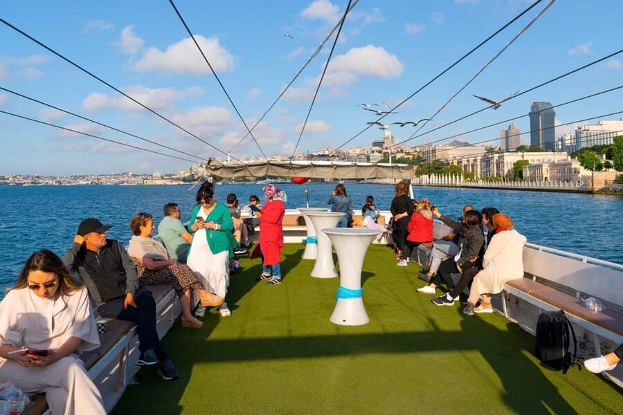 Istanbul: Bosphorus Strait Sightseeing Cruise & Audio Guide - Dolmabahçe Palace From the Water: A Royal Entrance