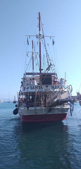 Kos: 3-Island Cruise with Lunch, Swimming and Audio Guide - Santa Maria and the rhythm of a 7-ish hour sea day