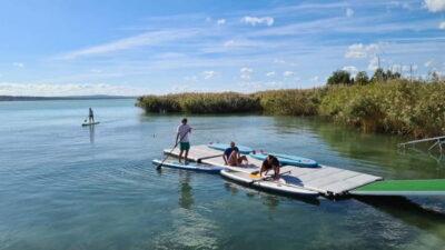 Lake Balaton 3 hour SUP tour - self-guided - Getting Set Up at Club Tihany SUP Center (Without Making It Complicated)