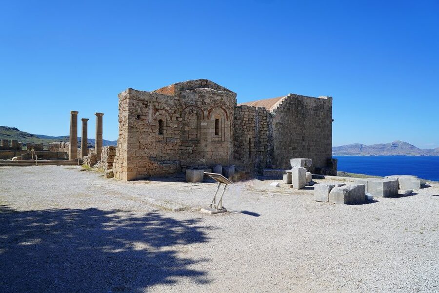 Lindos Acropolis Self-Guided Tour with 3D & Audio (No entry) - 360° Views and Short Videos for Quick Spatial Clarity