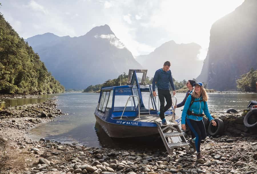 Milford Sound: Self-Guided Milford Track Day Walk - Milford Sound to Sandfly Point: the boat start that sets the tone