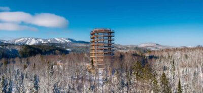 Mont-Tremblant: Treetop Observatory and Self-Guided Walk - From the forest path to the tower stairs: how the walk feels
