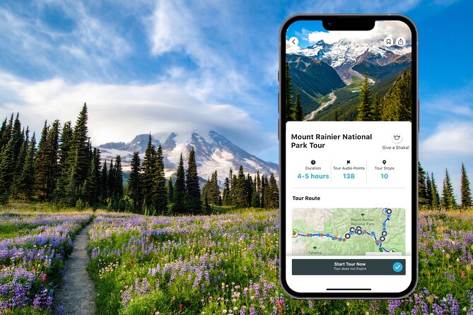 Mount Rainier National Park Self-Guided Audio Tour - Longmire to Paradise: Historic Lodges, Easy Trails, and Waterfall Stops