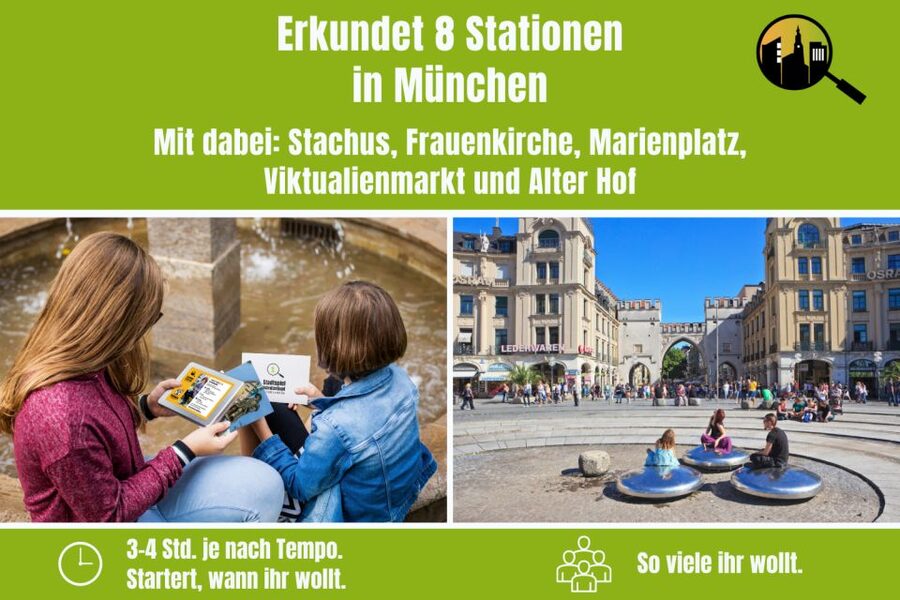 Munich: Scavenger Hunt Self-Guided Tour for Children - Viktualienmarkt: a food market stop that still works on a puzzle day