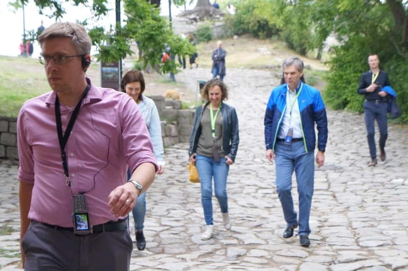 Plovdiv: Old Town Guided Walking Tour & Audioguide & Museum - The Roman core: Bishop’s Basilica, St. Louis, the Forum, and the Stadium