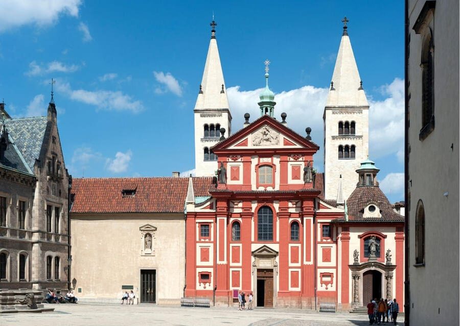 Prague: Castle Circuit Entry Tickets with Audio Guide - St. George’s Basilica and Golden Lane: Romanesque Calm Meets Colorful Craftsmen
