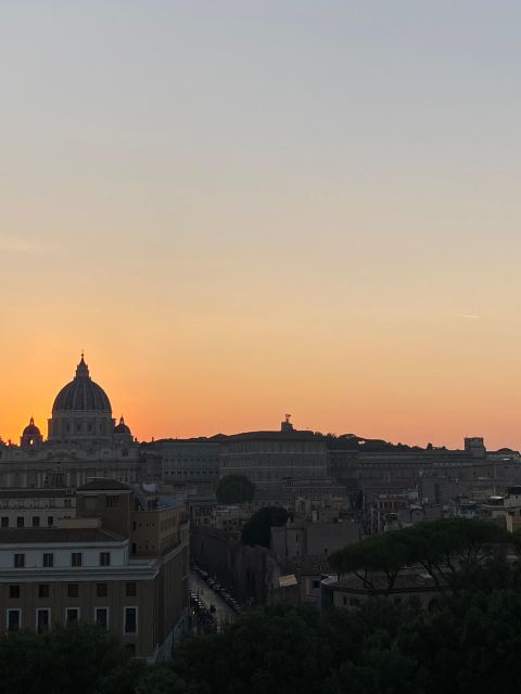 Rome: Castel Sant'Angelo Entry Ticket & Digital Audioguide - Rooftop terrace views: Vatican dome, Colosseum skyline, and photo strategy