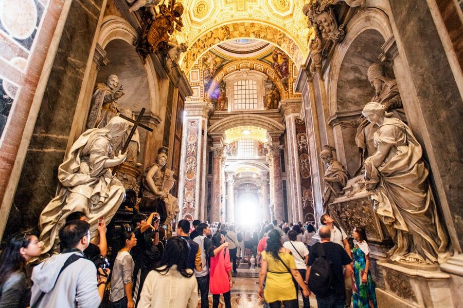 Rome: St. Peter's Basilica & Dome Entry Ticket & Audio Tour - The audio-guided Basilica route: 27 listening points that keep you oriented