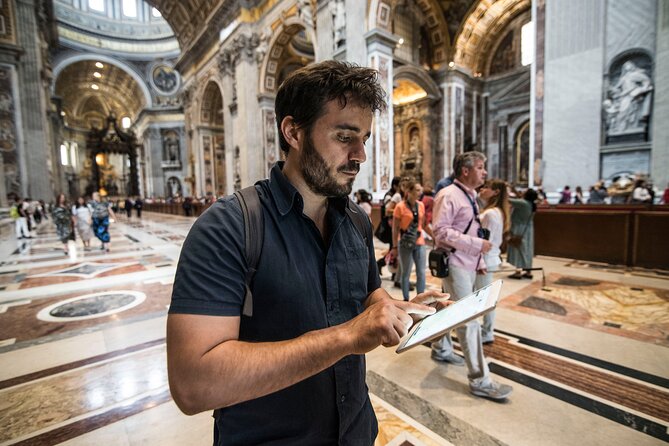 Rome: St. Peter's Basilica & Dome Entry Ticket with Audio Guide - Inside St. Peter’s Basilica: how the audio tour guides your eyes