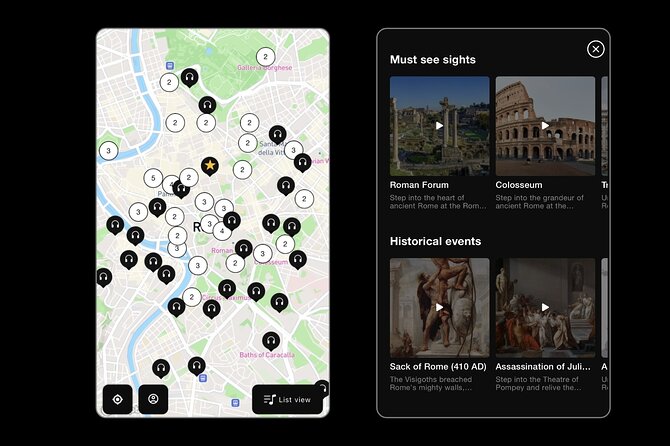 Self Guided Audio Tour with 100 Captivating Stories in Rome - A browser-based Rome audio tour you can start instantly