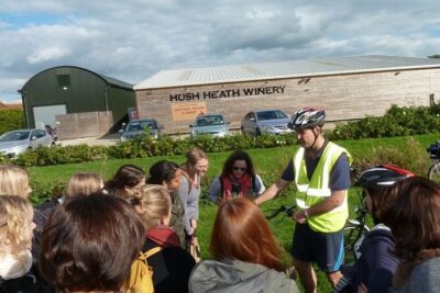 Self-guided electric bike tour of Kent - What You Actually Get in the Box (Bike, Safety, and Carrying Gear)