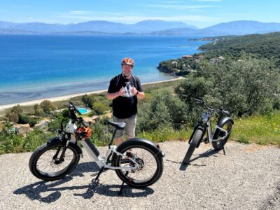 Self-guided Electric Fat Bike Tours and Rentals North Corfu - Your 10-Inch Tablet Guide: Real Navigation, Not Guessing