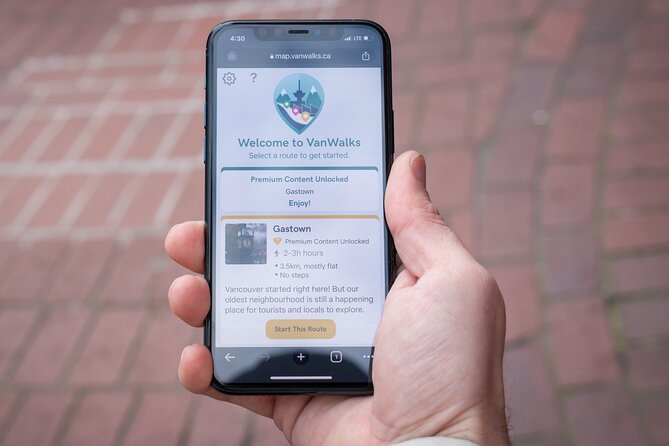 Self-Guided Smartphone Walking Tour of Gastown - Starting at Granville Square and PWC Place: Getting Your Bearings Fast