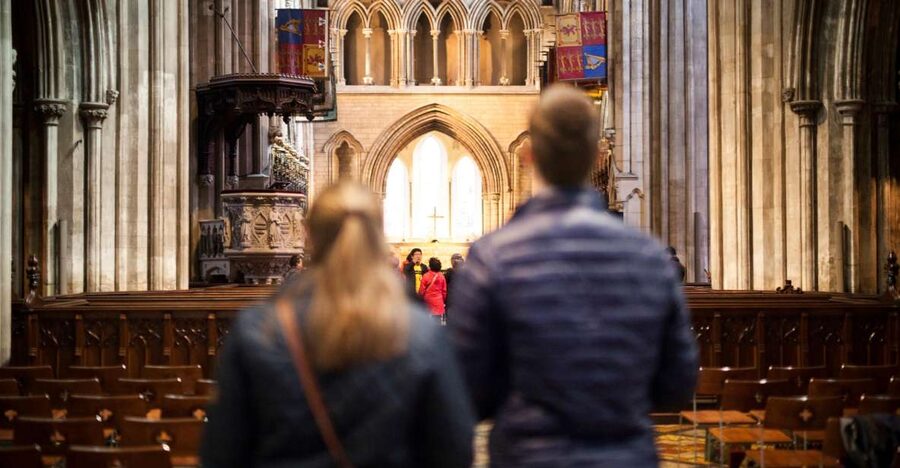 St Patrick's Cathedral: Self-Guided Cathedral Admission - Discovery Space: touchscreens, iPads, and a brass rubbing