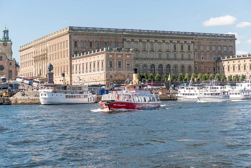 Stockholm: Royal Bridges & Canal Boat Tour with Audio Guide - Gamla Stan From the Water: Colorful Buildings and Bridge Angles