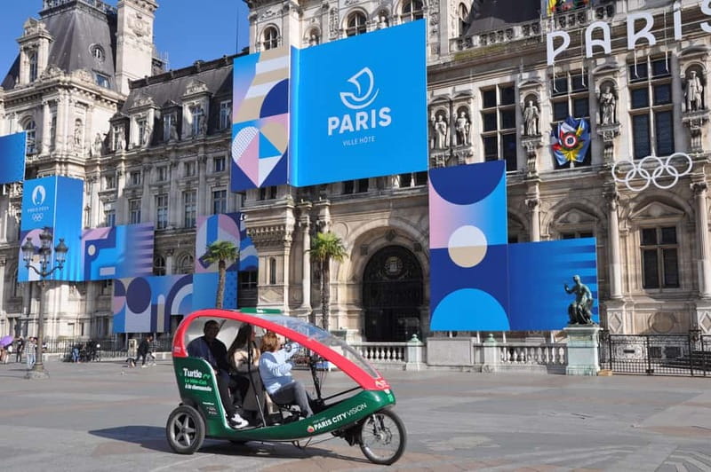 The Tout Paris Private Rickshaw bike Tour with Audio Guide - Two hours, a lot of monuments: how the photo-stop format works
