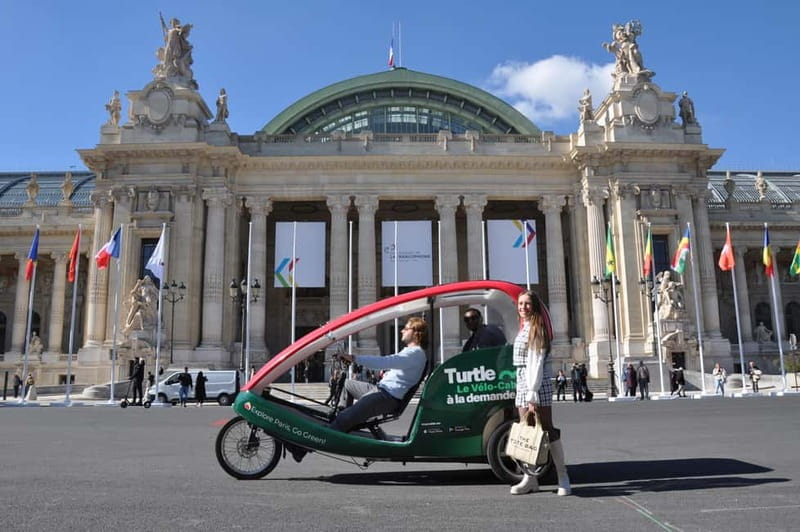 The Tout Paris Private Rickshaw bike Tour with Audio Guide - West toward parliament and the opera: Assembly, Vendôme, Palais Garnier, Louvre area