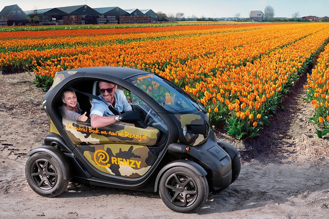 Tulip Fields near Keukenhof - Self-Drive Audio Tour for 2 People - Entering the Bulb Region by Electric Renault Twizy