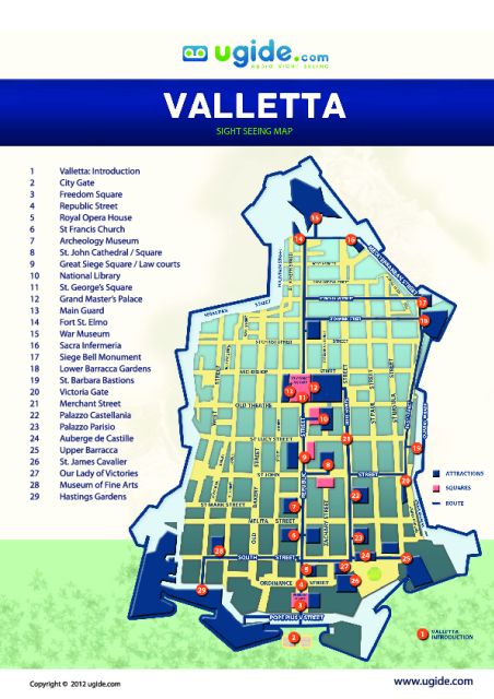 Valletta: Self-Guided Audio Tour, Map and Directions - Key highlights you can plan around