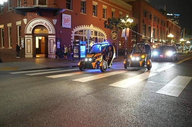 Viator Exclusive GoCar After Dark: Self-Guided Tour of Gaslamp and Balboa Park - Convention Center night glow, then Seaport Village for a real break