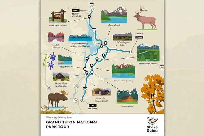 Yellowstone and Grand Teton Self-Guided Audio Tour Bundle - Day 1 Yellowstone: from Madison River to Old Faithful and beyond